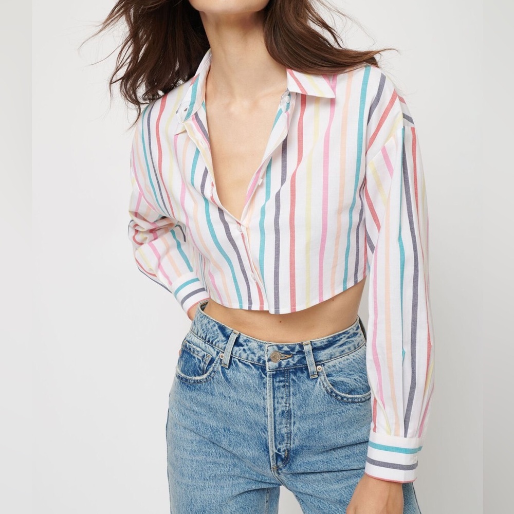 NWT Dynamite Monet Striped Top